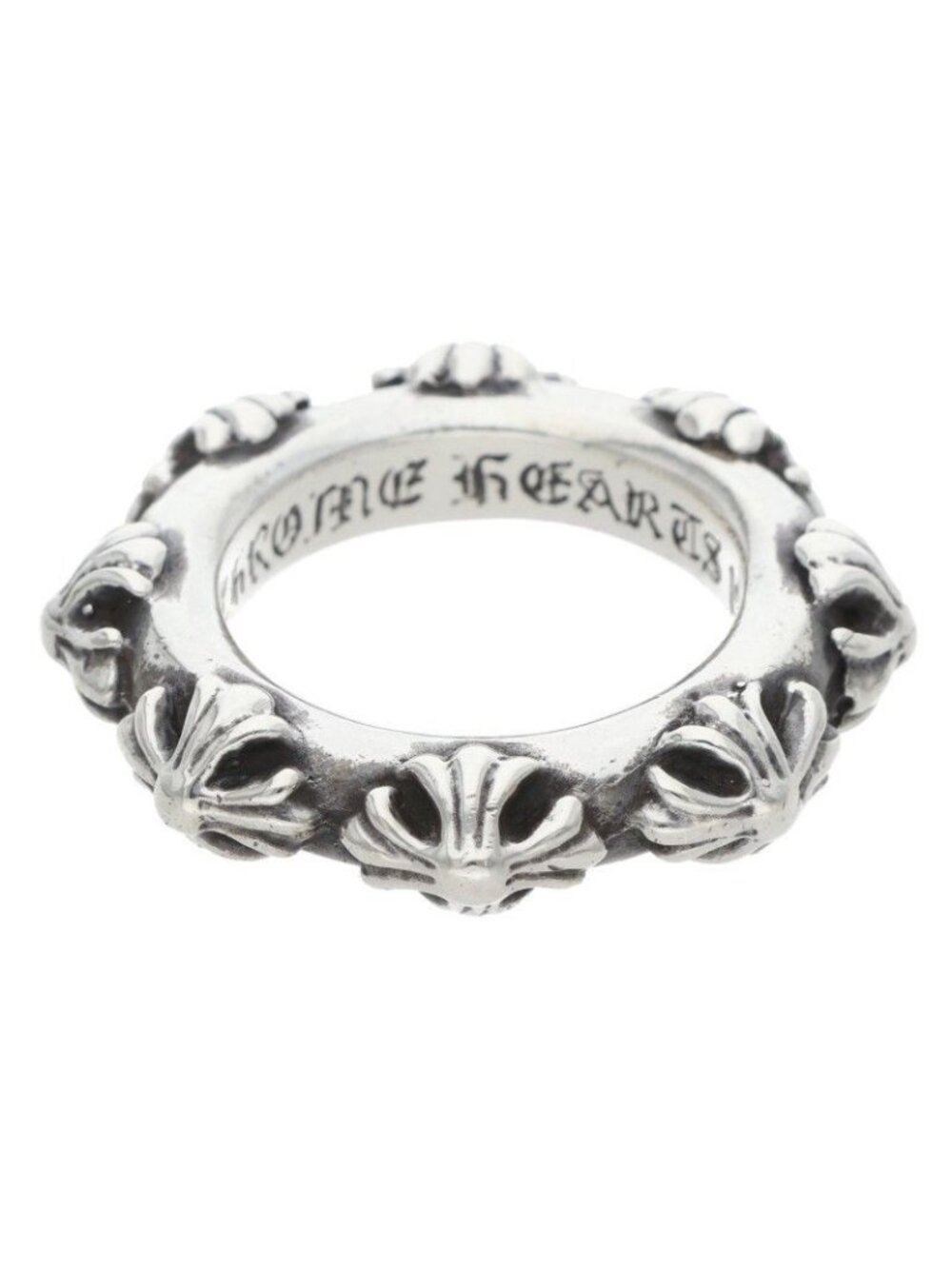 Chrome Hearts Cross Band Silver Ring